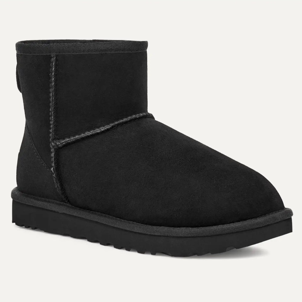 LIKE NEW! Ugg Mini Boots Black Women’s Size 6